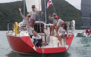 Phuket race week Ladies Team boat from Sail Escapes